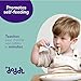 doddl Toddler Utensils, Ergonomic Fork and Spoon Set for Self Feeding, Stainless Steel Silverware for 1-3 Year Olds, BPA Free, Dishwasher Safe (Aqua)
