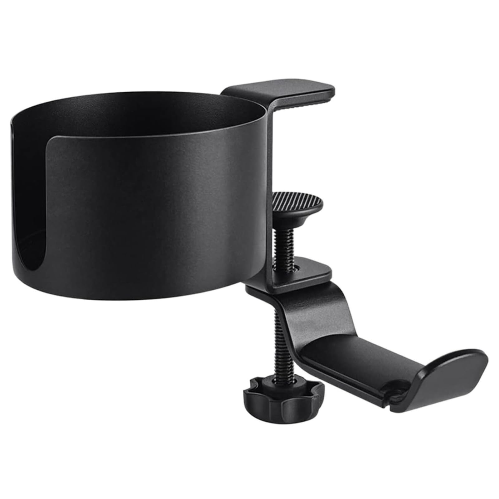 WDWDW Headphone Stand Holder Headset Hook Hanger 2 In 1 Desk Cup Clamp,Under Table,360° Rotation