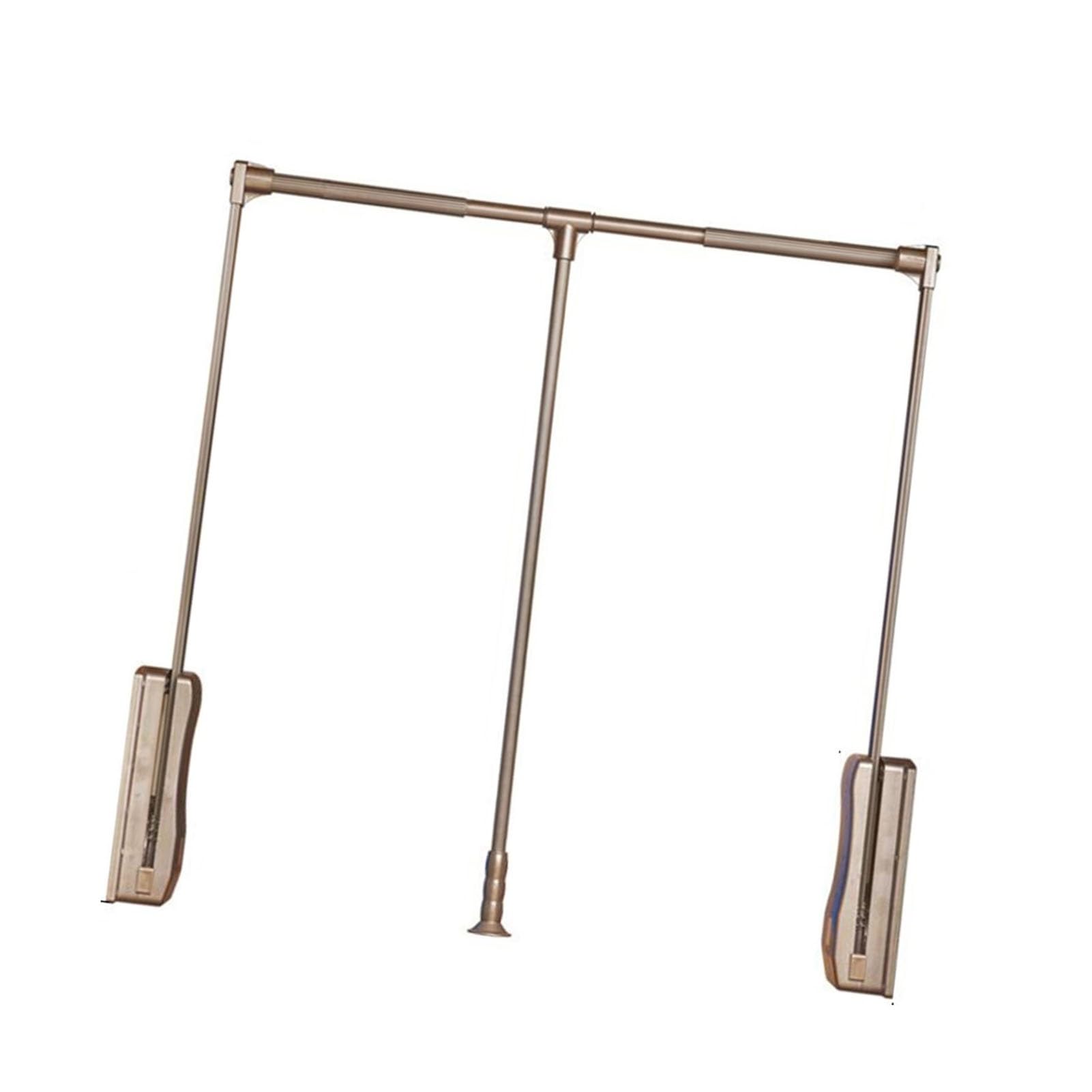 HTTGDGDH Heavy Duty Adjustable Pull Down Closet Rod - Clothing Organizer & Hanger - Space-Saving Lift Hanger Rack For Easy Access - Fits 700-930Mm Width,930-1250mm