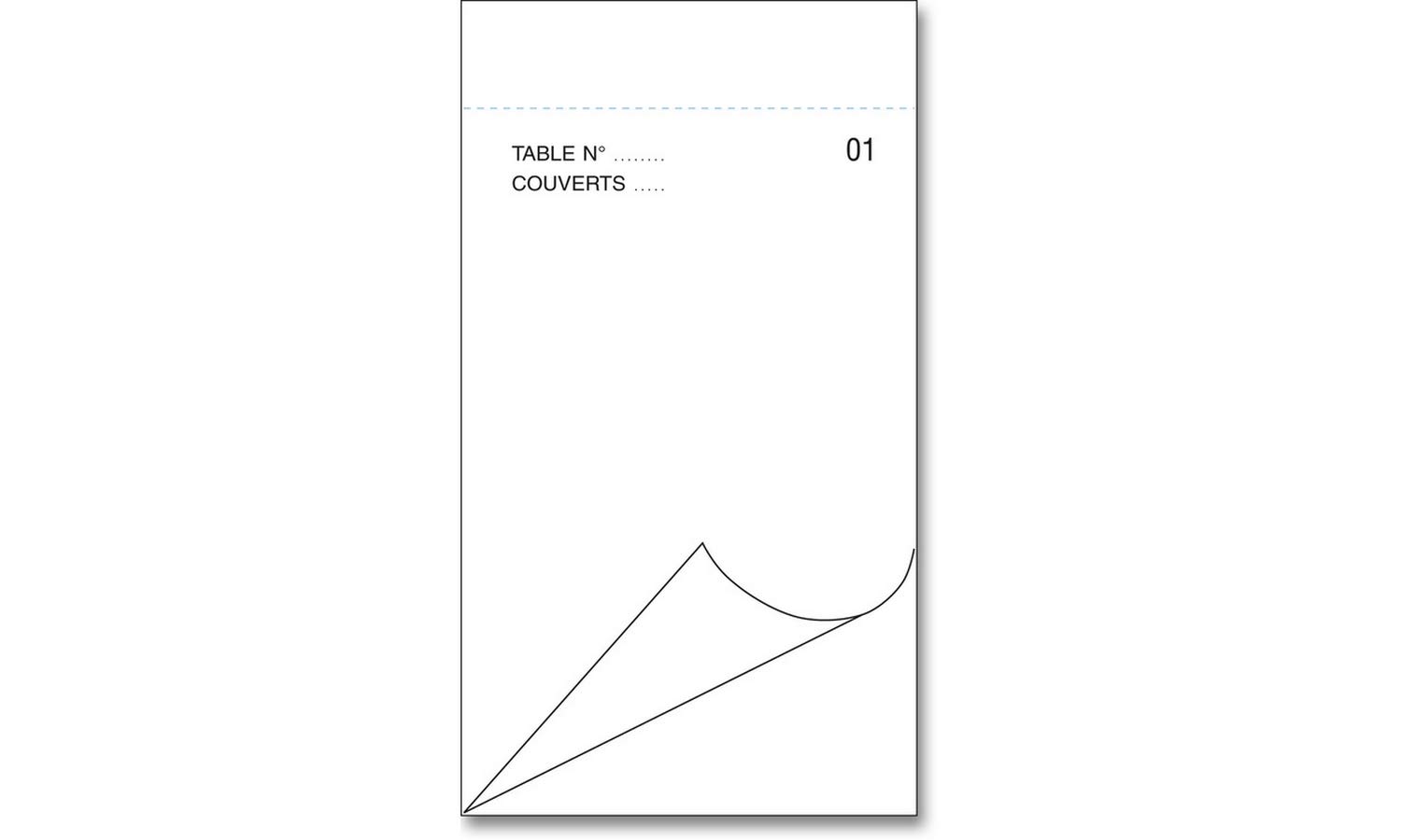 10 Blocs Commande Maitre d'Hotel Autocopiant - DUPLI - 95X170