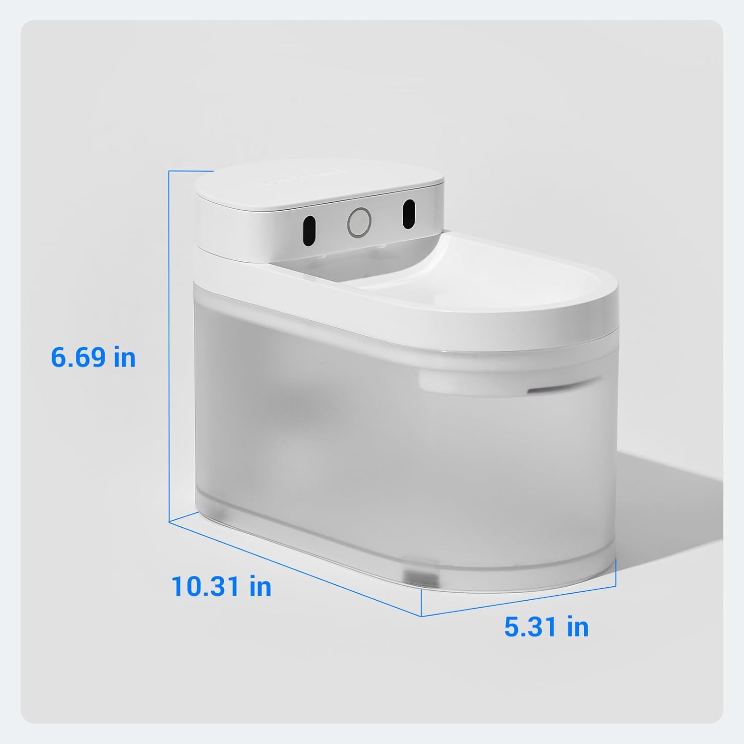 Dimensions of the CATLINK W03 Wireless Cat Water Fountain