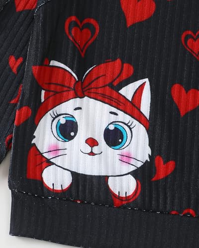 Image of Baby Toddler Girl Clothes Outfits Kids Sweatshirt Jeans Set Denim Pants Little Girls Clothes Toddler Outfit for Girls