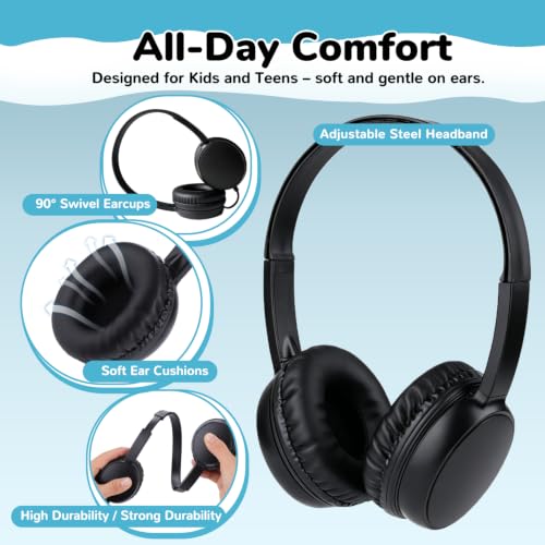 Pack 5 casques audio enfants avec micro pour résoudre le bruit en classe - 2