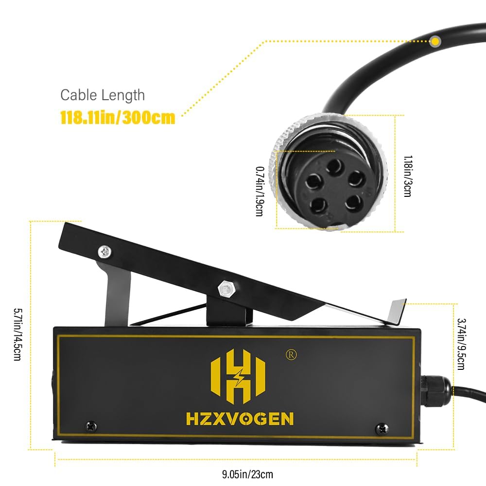 H HZXVOGEN Pedale a pedale TIG a 5 pin per saldatrice TIG HVT250P AC/DC