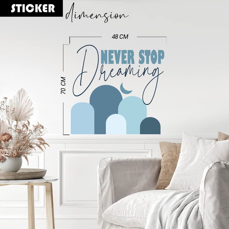 Image of Kotart - Never Stop Dreaming Vinyl Wall Stickers /Decals for Kids Room Living Room Bedroom Office Wall Decor