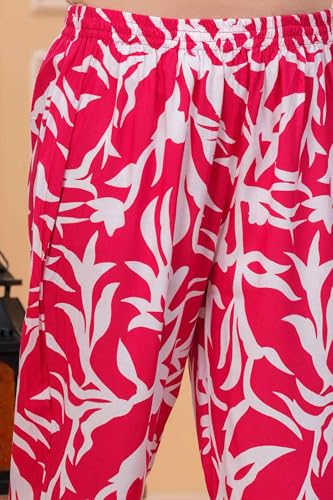 Image of Women's Printed Night Suit Set Pajama with Top Lightweight Soft & Comfy Sleepwear for Girls & Women