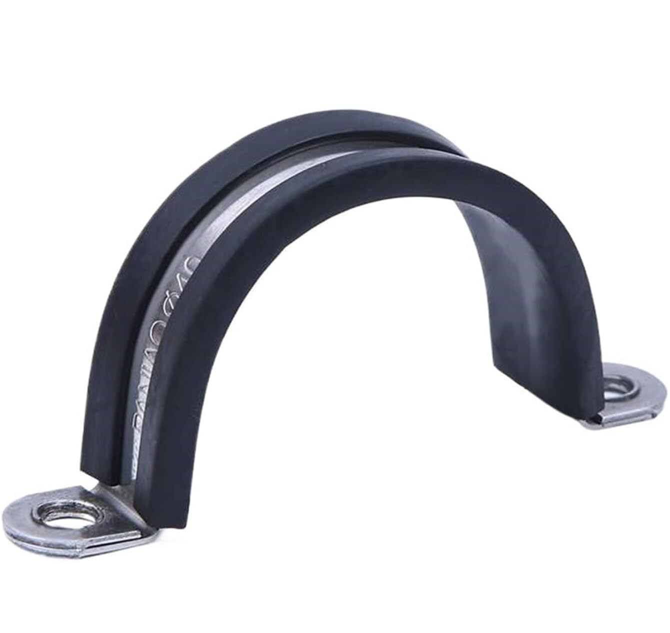10 Stück 304 Edelstahl-U-Clips mit Gummibeschichtung – langlebige Schlauchschelle for sichere Kabelmontage(40mm)