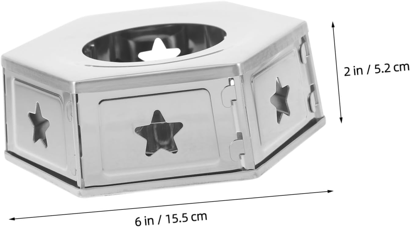Portable Stainless Steel Teapot Warmer Base for Tea and Coffee, Detachable Design, Household Tea Heating Stove Suitable for Kitchen and Dining Use