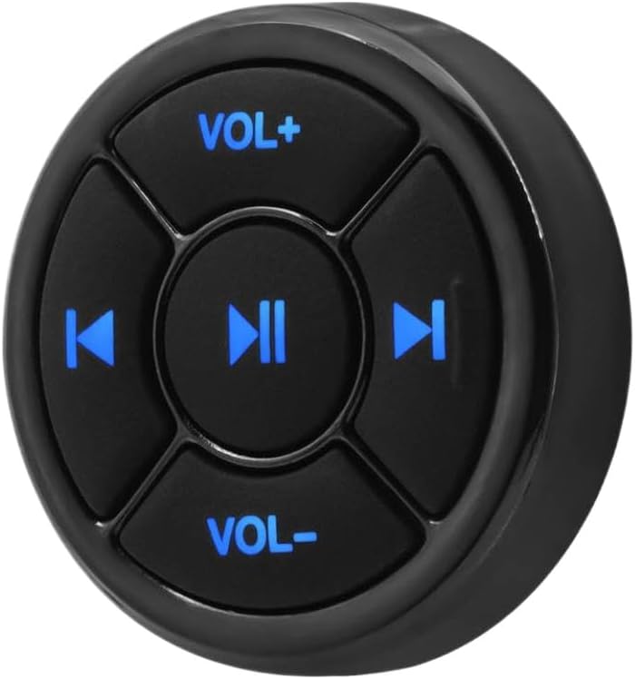 AD 5 Car Steering Wheel Wireless Bluetooth Remote Control Button Universal Compatible with Automotive Motorcycle Parts Android Devices for Part Number AD-5
