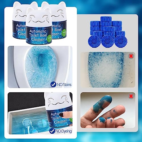 Image of Simple Life Toilet Bowl Cleaner | Automatic Long-Lasting Toilet Bowl Cleaner Tablets | Easy-To-Use, Septic Safe Toilet Cleaner in Bottle | Powerfully Cleans and Prevent Stain Build Up | 6 Count
