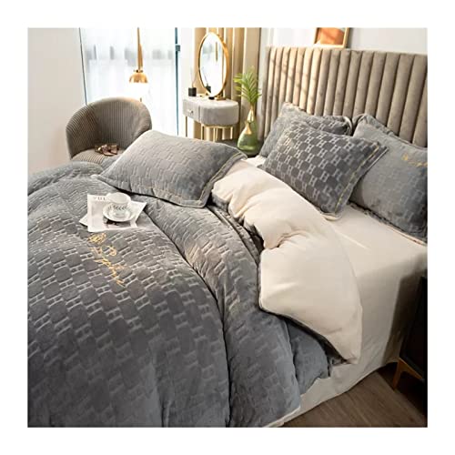 Microfibre 100% polyester pour cet ensemble de draps 4 pièces en velours de lait - 2