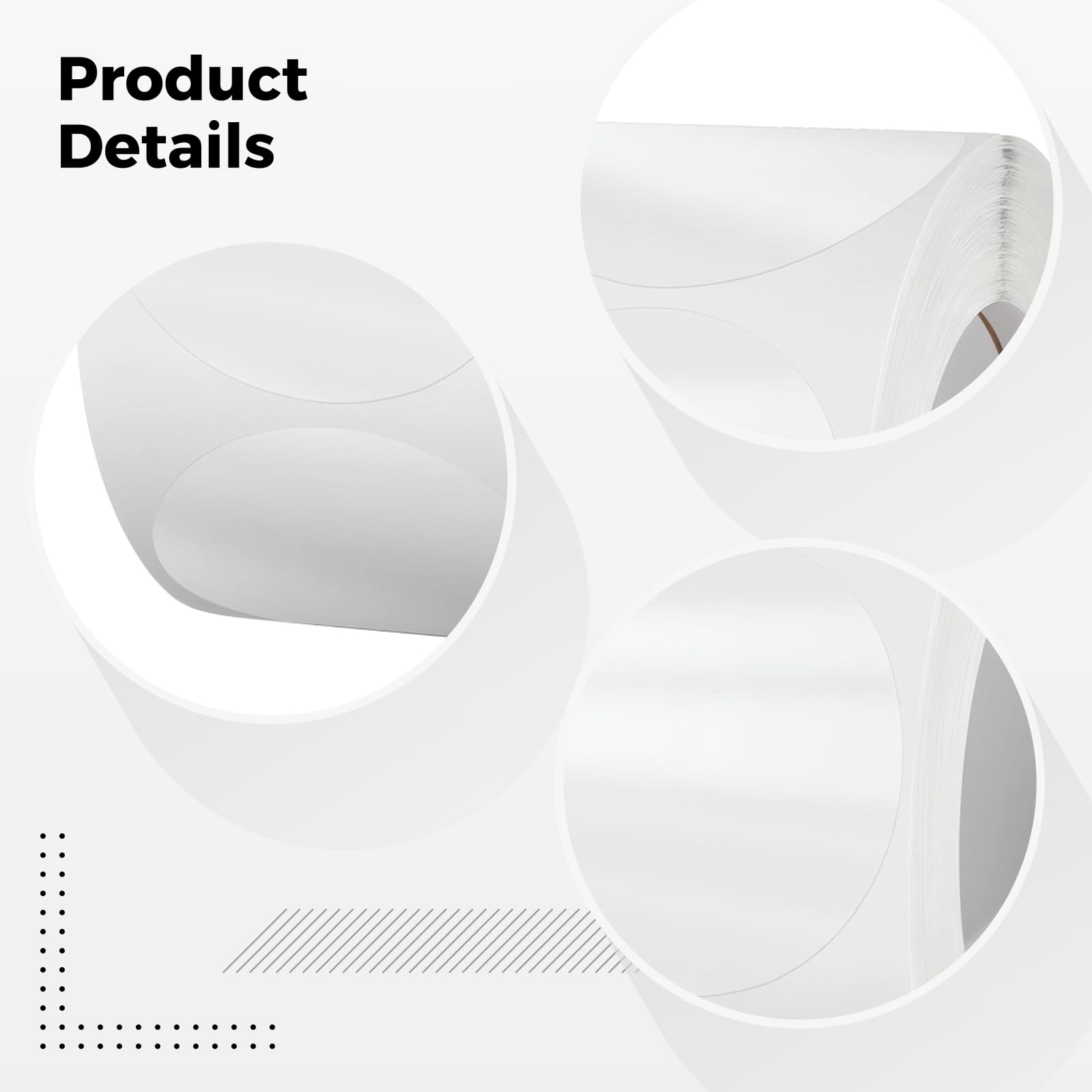 10 Rollen mit je 500 runden transparenten Umschlag-Aufklebern, selbstklebende Etiketten pro Rolle, ideal für Geschenkboxen-Dekoration, PVC-Material für sicheren Verschluss und klare Optik