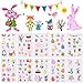 Supamz Ostereier Aufkleber Ostern Sticker Ostersticker Osteraufkleber Osterhase Küken Blumen Ostereier Aufkleber für Kinder Ostern Deko Ostern Geschenke Kinder Jungen Mädchen (10 Blätter)