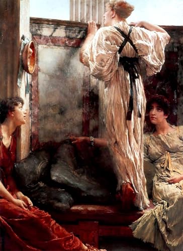 Qu'est-ce? Lawrence Alma-tadema peinture sur toile pour moderniser un mur de chambre sombre