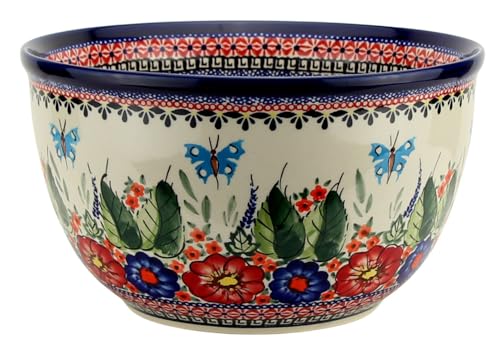 Tazón Mezclador 5 Cuartos Polish Pottery Artesanal miniatura 3