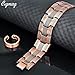 Cigmag 3X Copper Bracelet for Men Triple Ultra Strength Magnets Pure Copper Magnetic Bracelet & Ring Set with Adjustable Sizing Tool
