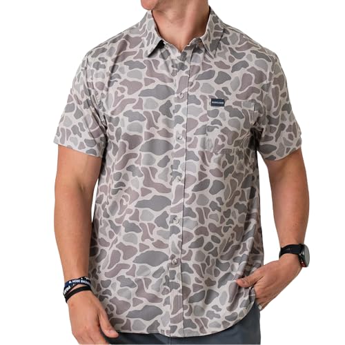 Burlebo Performance Button Up - Classic Deer Camo