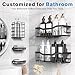 EUDELE Adhesive Shower Caddy, 5 Pack Rustproof Stainless Steel Bath Organizers With Large Capacity, No Drilling Shelves for Bathroom Storage & Home Decor-XL Size