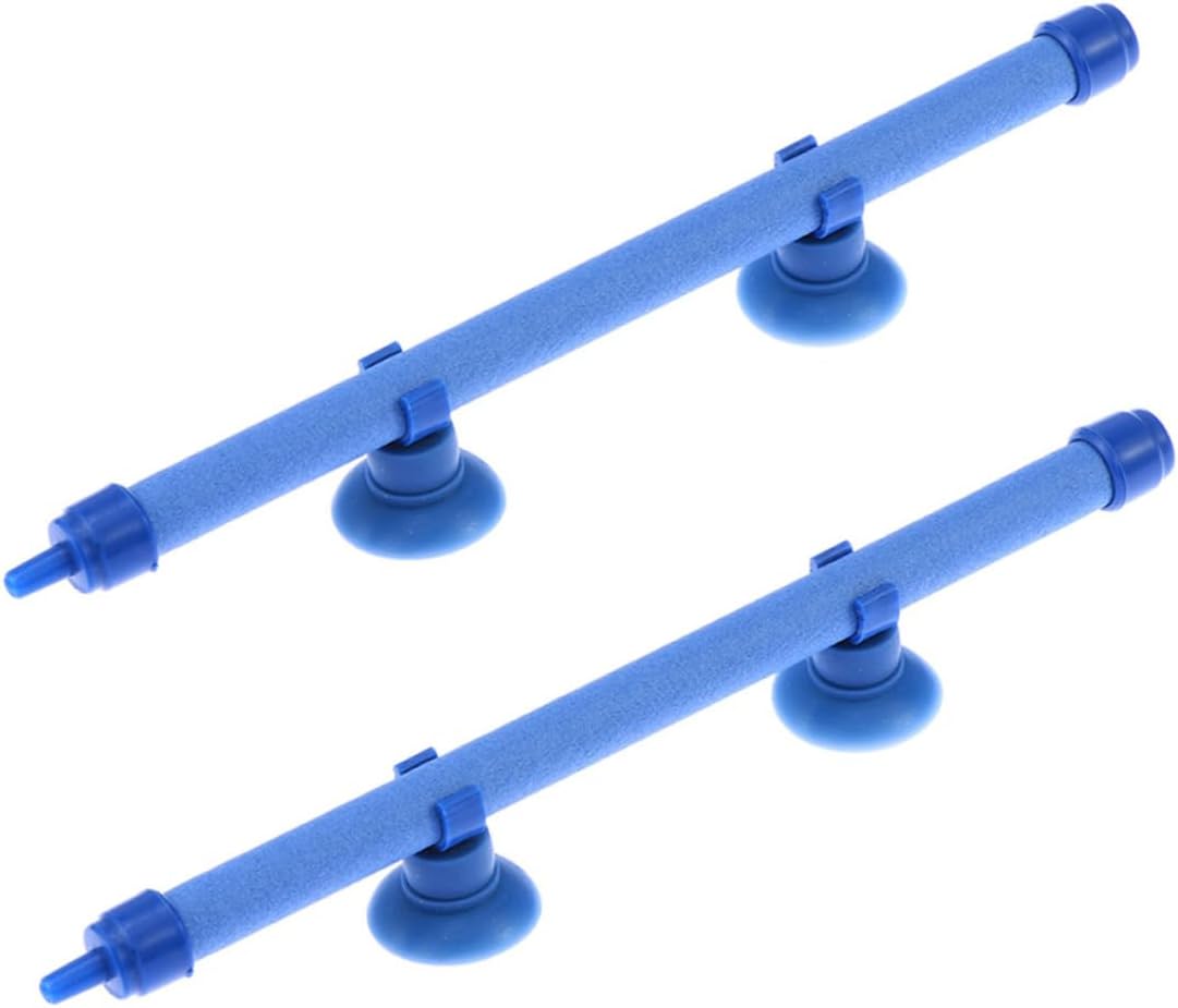2Pcs Blue Bubble Strip Oxygen Diffuser for Fish Tanks Aquarium Air Pump Accessories Efficient Air Stone Bar for Enhanced Aeration and Healthy Aquatic Environments
