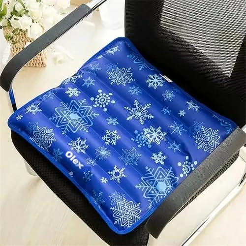 Olex Cool Water Seat Cushion for Summers, Home Use, Car Driving, Office Chair & Wheelchair | Prevents Tailbone Pain, Sciatica & Back Pain | 1st Time in India | Big Size 45 * 45cm