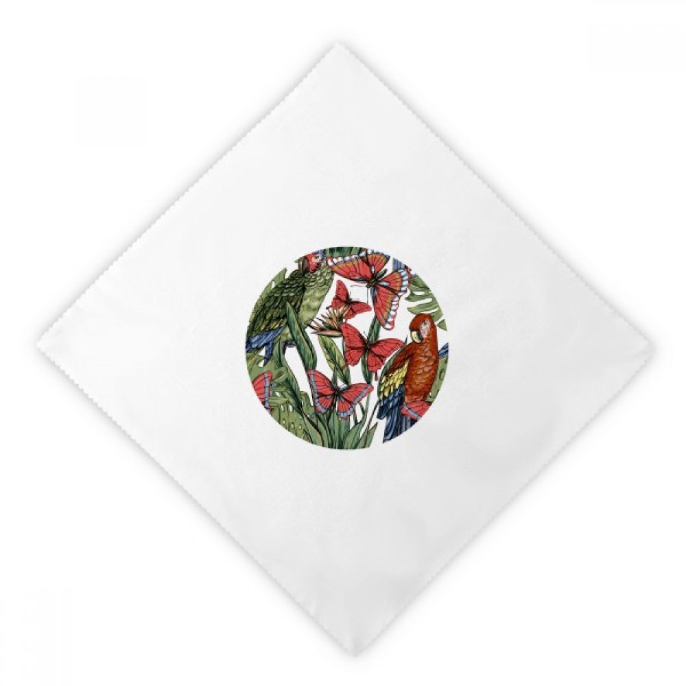 Servilletas de tela reutilizables para almuerzo y cena con dibujo de plantas, juego de 2 unidades