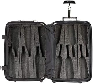 Bundle - 2 items: VinGardeValise 12 Bottle Wine Travel Suitcase, FlyWithWine Digital Luggage