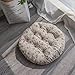Okrągła duża poduszka do siedzenia, zagęszczona pościel Tatami miękka poduszka podłogowa do jogi Pation Office Bistro Outdoor Car Chair Pads (C 70x70cm)