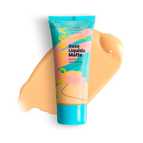 Miniatura 2 de ADVERSA - Base líquida vegana mate - Maquillaje facial, maquillaje de base de cobertura completa, belleza y cuidado personal - Sin crueldad, sin