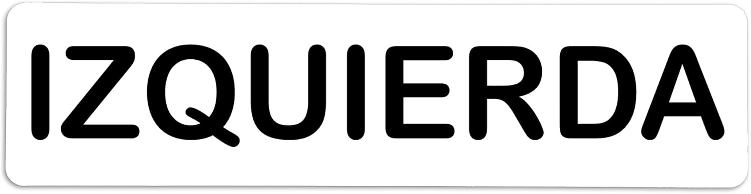 Becral® - Vinyl Sticker LEFT | Vinyl Door Sticker | Informative Sign | Door Poster 200x50mm (2)