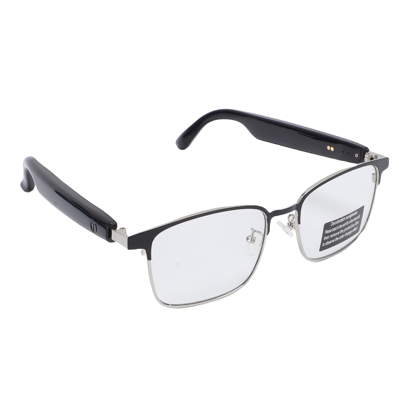 XUMIUZIY Lunettes Intelligentes avec Traduction en IA, Support 172 Langues, Verres Audio, écouteurs Oreilles Ouverts, Lunettes de Soleil Anti-Bleu pour Hommes et Femmes