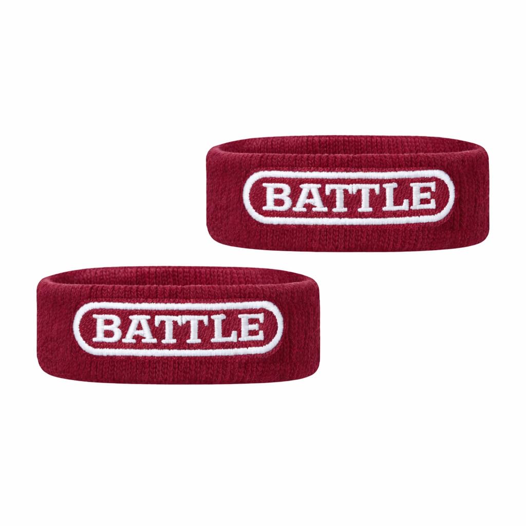 Battle Football Armbands - High-Performance Bands for Football Athletes - Includes 2 Bicep Bands - Ultra-Soft Material to Wick Away Sweat and Keep Hands Dry and Comfortable - Machine Washable