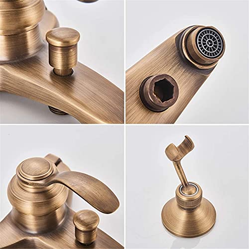 Ensemble de Robinet de Douche en Laiton Massif pour Baignoire Design