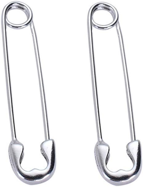 Reffeer Solid 925 Sterling Silver Hoop Earrings Cute paper clip earrings Pin Cartilage earrings For Women