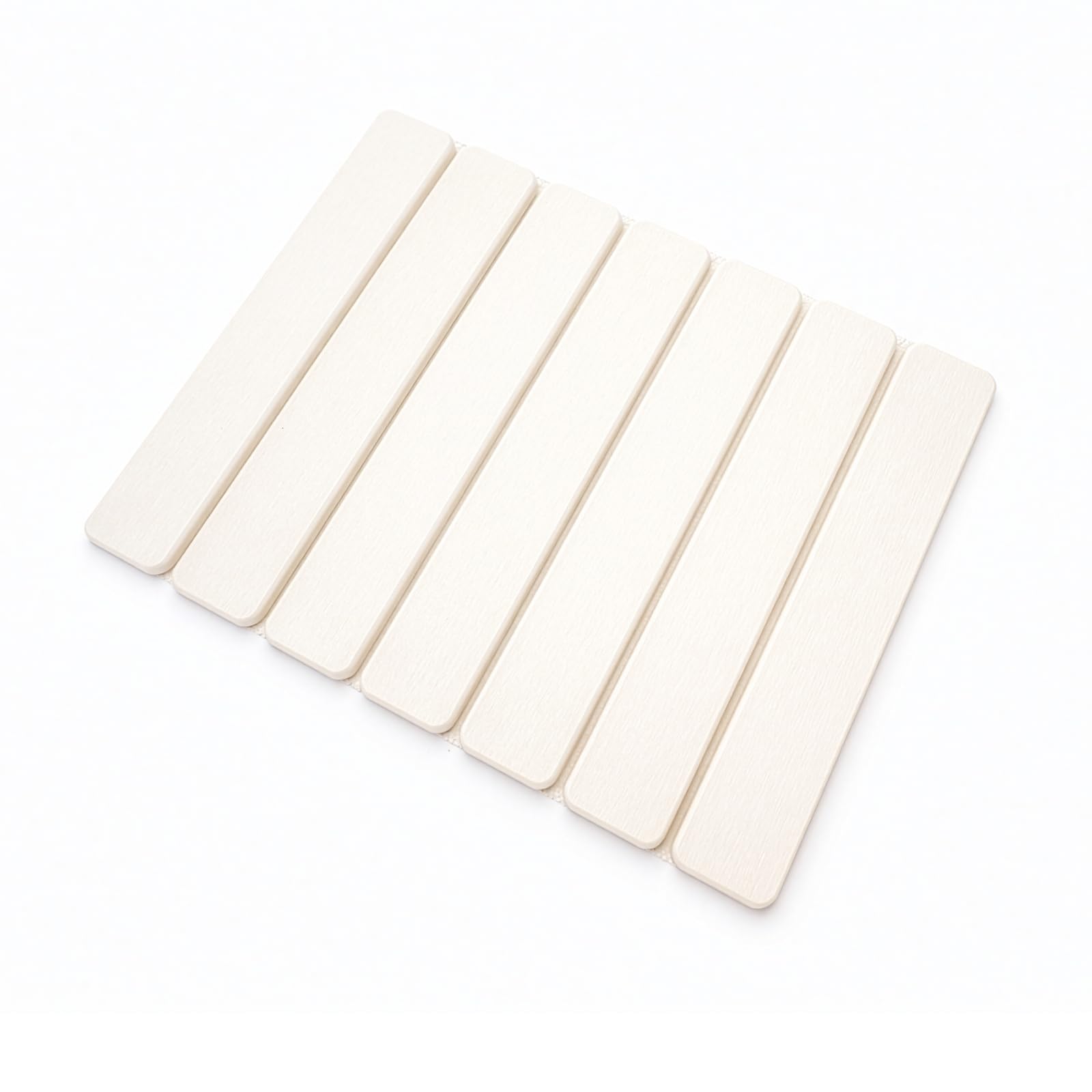 SUNNYNEST Stone Drying Mat for Kitchen Counter, Foldable Diatomaceous Earth Dish Drying Mat, Quick Dry Absorbent Non-Slip Reusable Stone Drying Pad for Dishes & Cups, 40 x 30 cm (White)
