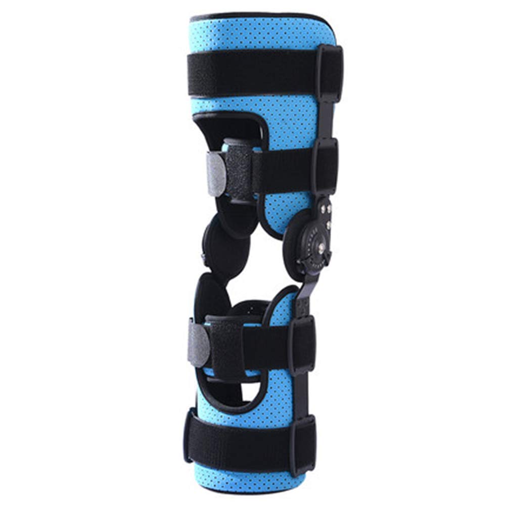 Supporto per il fissaggio dell'articolazione del ginocchio, stabilizzatore per gamba con supporto articolato regolabile per ginocchio, dispositivo di allenamento per la stabilità dopo infortuni spor