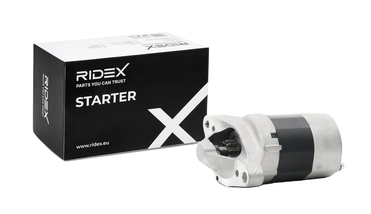 RIDEX 2S0039 Démarreur pour voiture 12V, 0,85KW, Compatible avec RENAULT Clio 3 3/5 portes BR0/1, CR0/1 2330000QAY 7701499651 8200369521