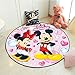tianluo Alfombra Alfombra De Mickey Minnie Mouse para Niños, Bebés, Niños, Juego De Gateo, Alfombra Redonda para Sala De Estar, Alfombra Suave De Bienvenida Interior, Regalo