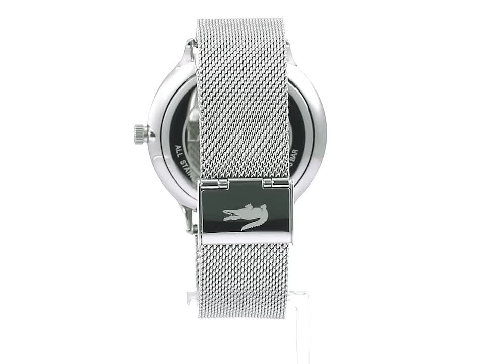 Amazon.co.jp: ラコステ 腕時計 LACOSTE CLUB ブラック メッシュ