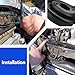 Upper Radiator Bracket with Rubber Cushion Bushing Radiator Compatible with Honda Civic 2006-2011, Honda Fit 2009-2013 Part Number 74171-SNA-A00 2PCS