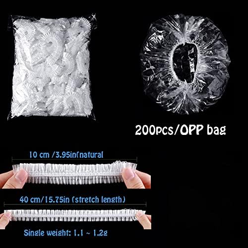 AWAVM 100 Pieces Retractable Fresh-keeping Bags, Fresh-keeping Bags, Fresh-keeping Refrigerator PE Kitchen Fresh-keeping Bags for Leftovers, Fruits, Meat Freshness Dust Cover (100)