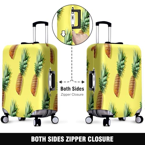 Travel Luggage Cover Suitcase Protector Scratch-Resistant Fit, Not Included Suitcase Pineapple Benefit S2