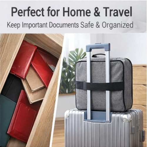 Mallette de rangement pour certificats en textile Oxford durable avec code secret - 5