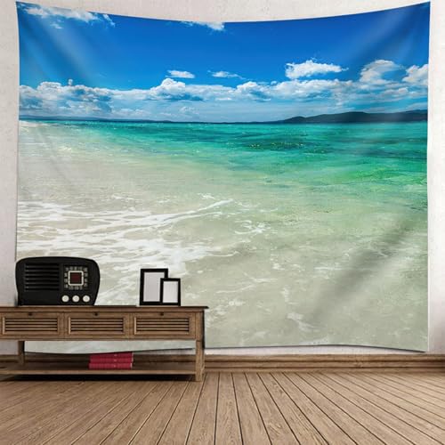 Tapisserie paysage ciel bleu pour habiller un grand mur vide de chambre