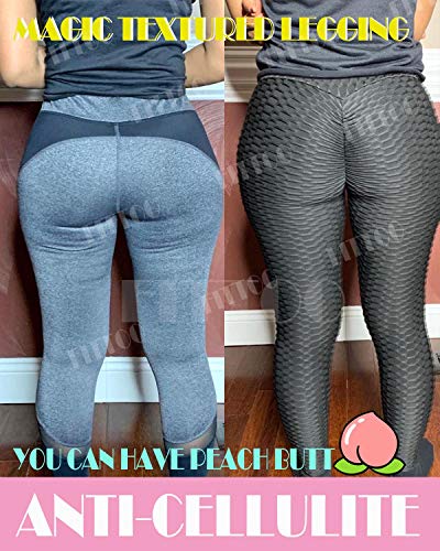 image for FITTOO Women's High Waist Yoga Pants Tummy Control Scrunched Booty Leg