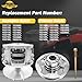 Primary Secondary Clutch Fits for Polaris Sportsman 500 fits all years, 450 400, Scrambler 400 500, Ranger 500 425 400 TM, Magnum 325 330 425 500 Trial Boss 250 300 325 330 350,‎ 1322112, 1322133
