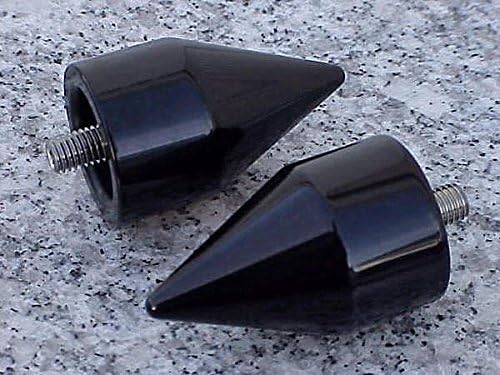 i5 Black Spike Bar Ends for Kawasaki Ninja 250 300 400 ZX4RR 500 650 ZX6 ZX6R ZX7 ZX7R ZX9 ZX9R ZX10 ZX10R ZX12 ZX12R ZX14 ZX14R