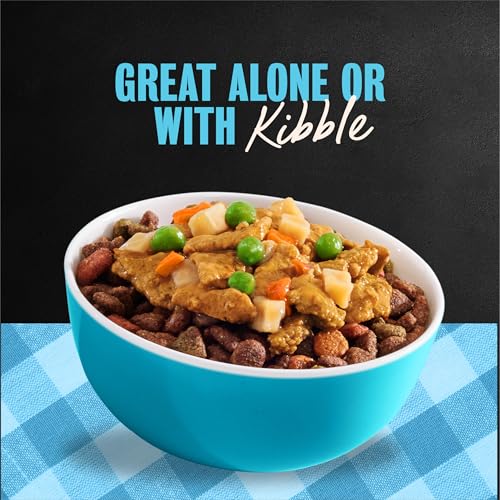 Image of Cesar Home Delights Wet Dog Food, Chicken & Vegetables, 3.5 oz, 24 Count | Real chicken #1 ingredient, no fillers or added sugar, easy to digest, use as meal or food topper, easy peel trays