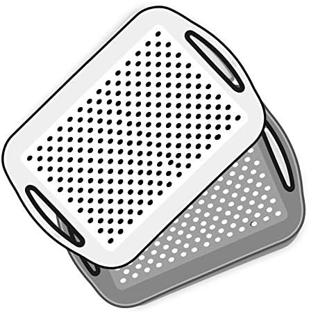 Argon Tableware Non Slip Black Serving Tray for Food and Drinks ...