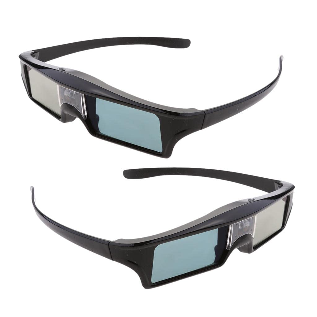 2 x 144Hz Ricaricabili 3D DLP LINK Occhiali Attivi Proiettore TV
