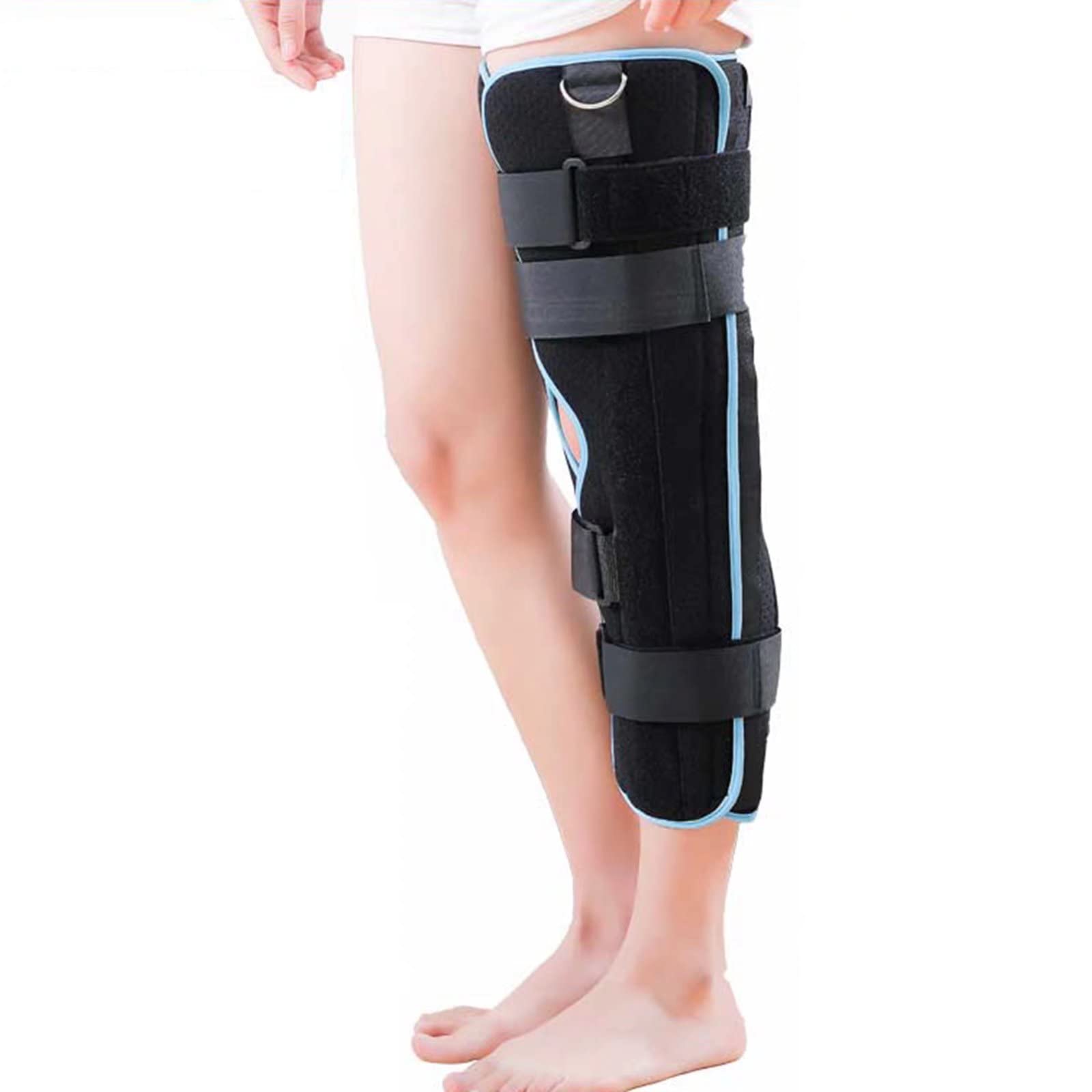 Immobilisateur de genou pour fracture de la jambe et blessure du ligament attelle de fixation